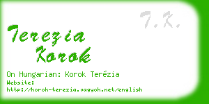 terezia korok business card